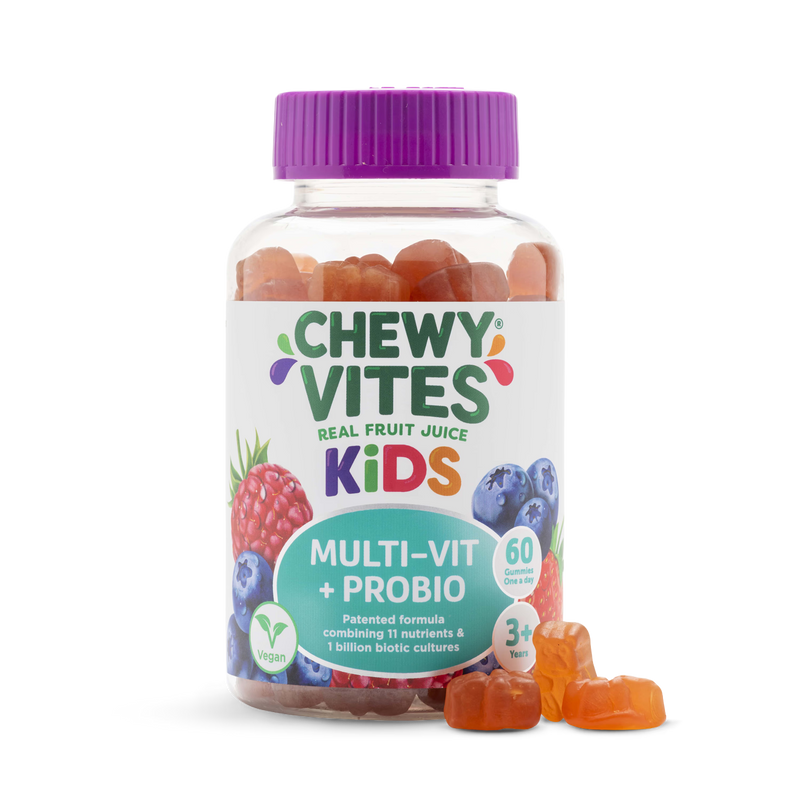 Chewy Vites multi probio gummies 60 count, imported from the UK