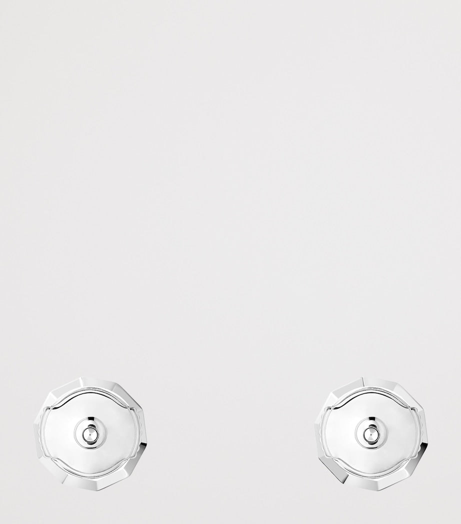 Boucheron white gold diamond Etoile de Paris stud earrings, UK version