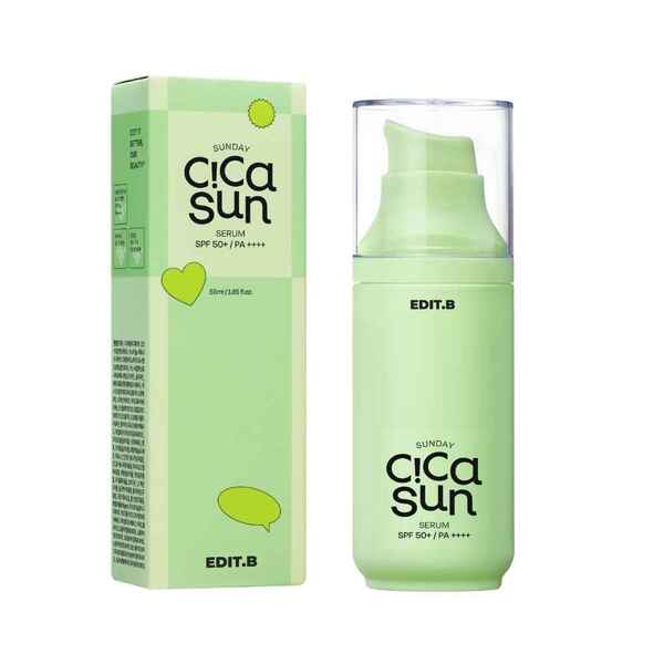 EDIT.B Sunday Cica sun serum SPF50 15ml, UK version