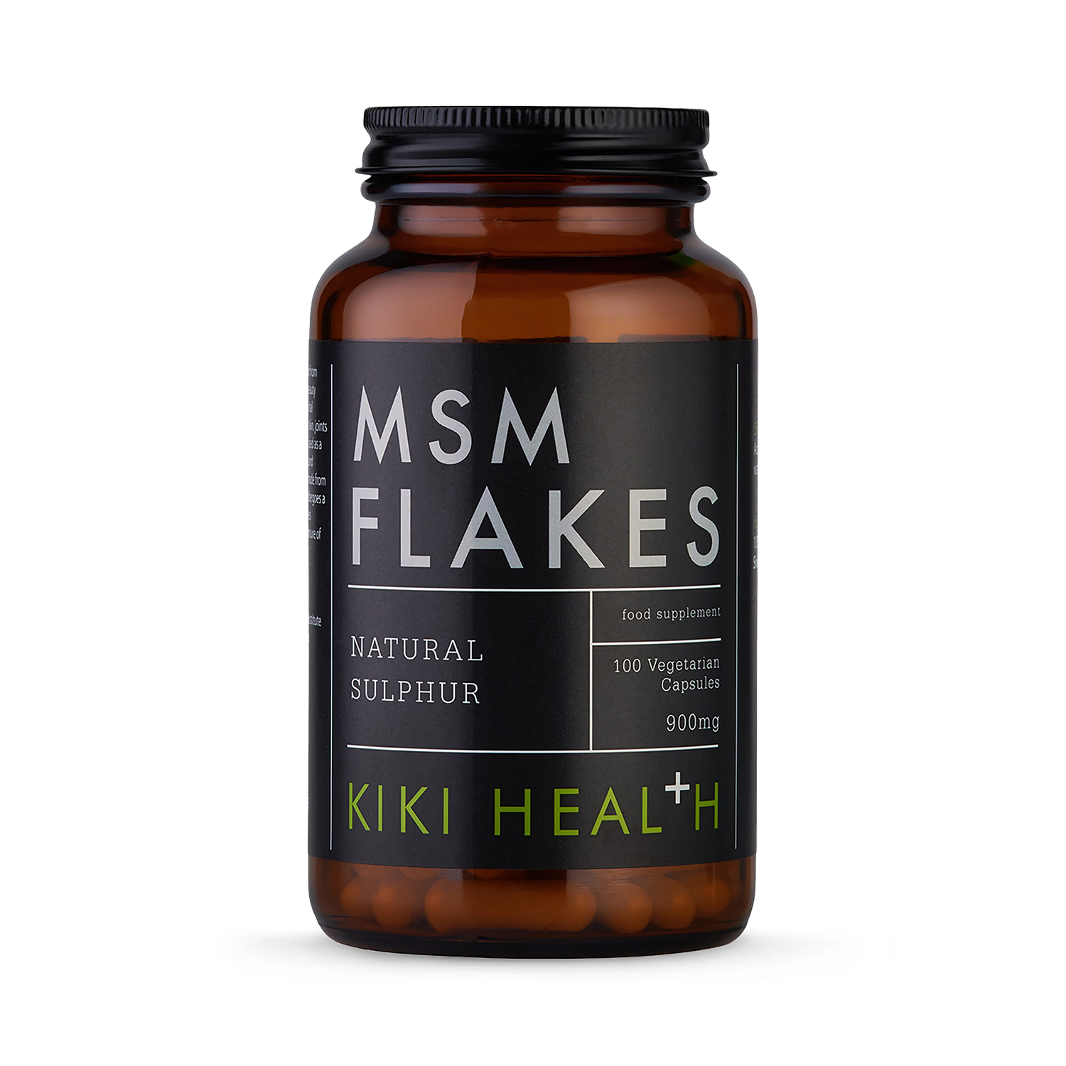 KIKI Health MSM Flakes 100 vegicaps dietary supplement - British product