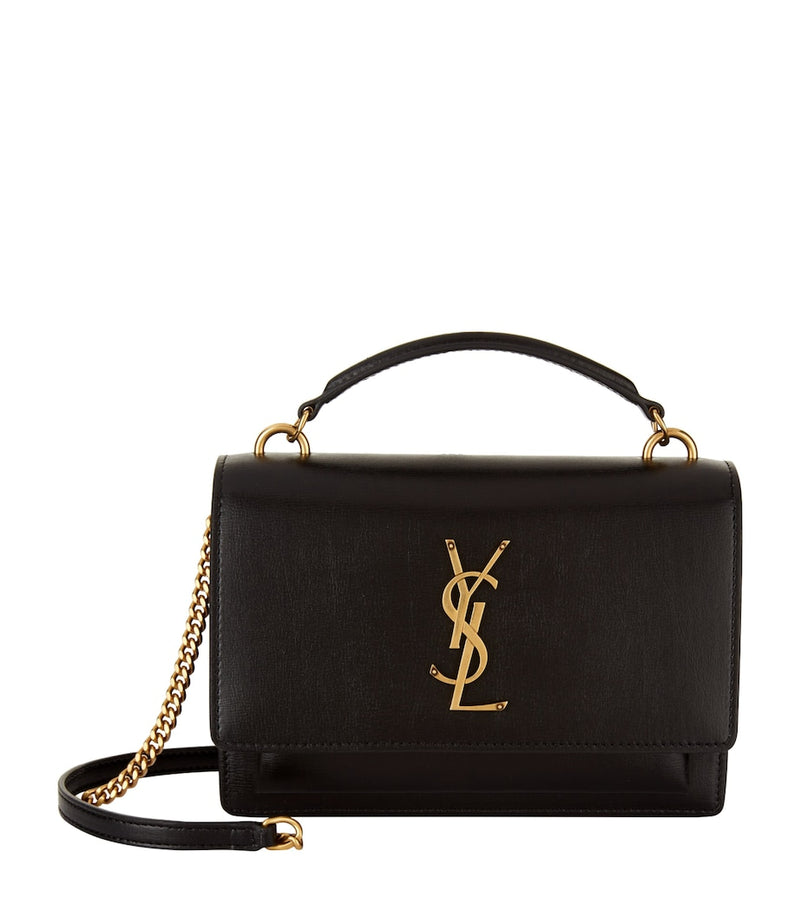 Saint Laurent Sunset chain wallet leather (British brand)