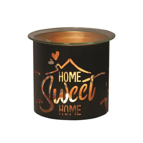 Aroma wax melt burner black Home Sweet Home - British product