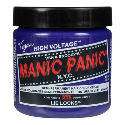 Superdrug Manic Panic High Voltage Hair Dye Lie Locks Semi-Permanent 118ml- Buy online at McGrocer