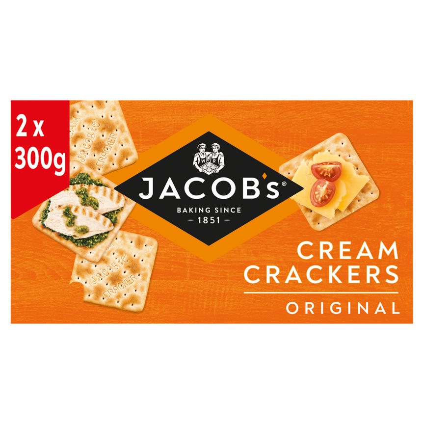 Jacob's Original Cream Crackers Twin pack 2x300g, 600g GOODS ASDA   