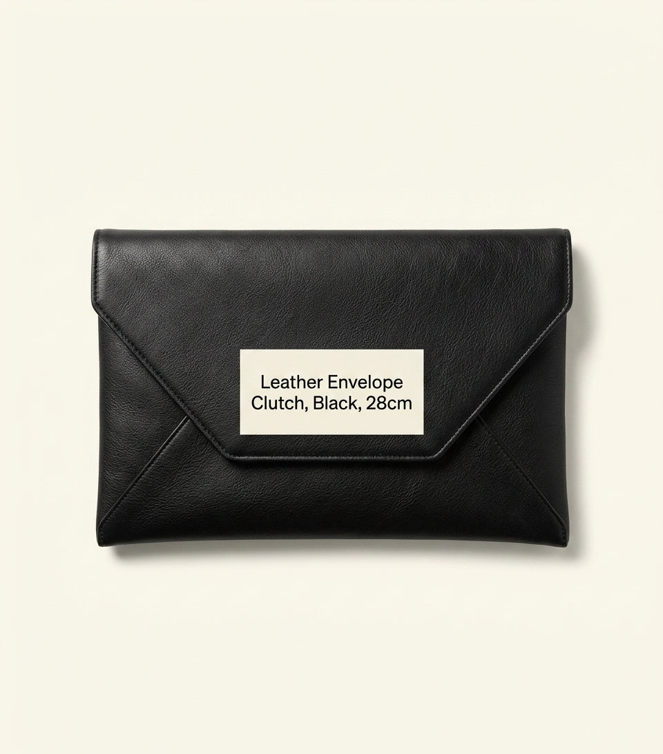 Balenciaga Le City lambskin clutch bag, imported from the UK