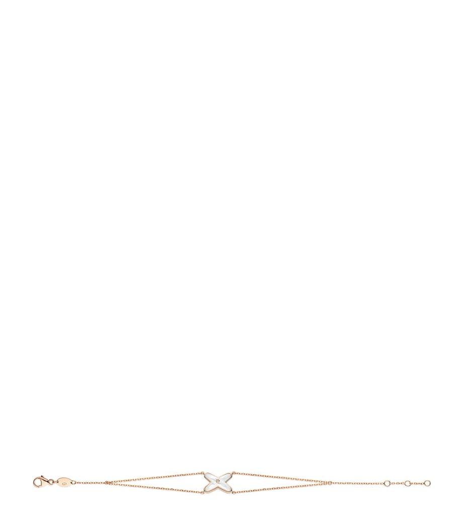 Chaumet Jeux de Liens rose gold diamond mother-of-pearl bracelet, imported from the UK