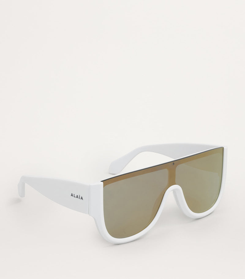 Alaïa square sunglasses with oversized frame - British product