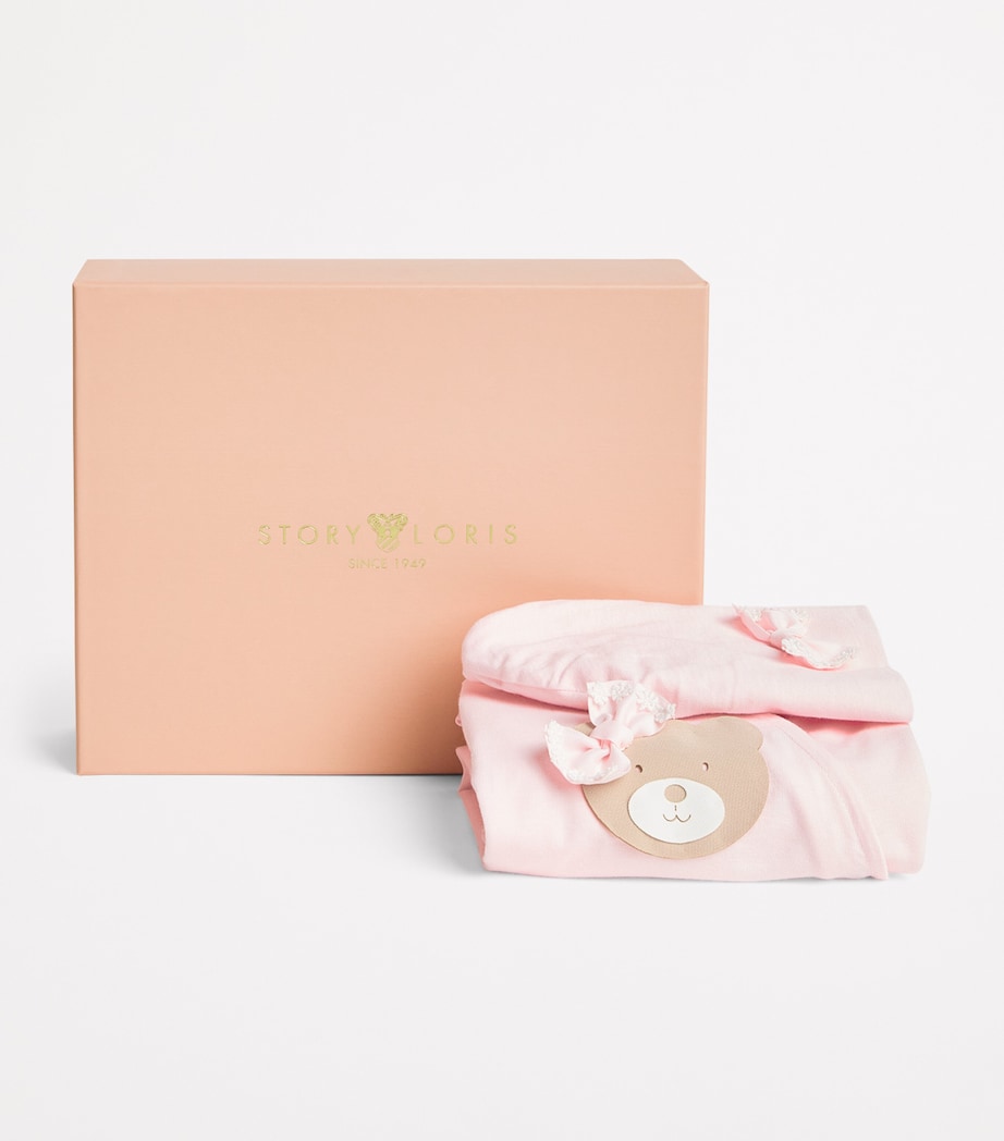 Story Loris baby gift set cotton bear all-in-one and hat 3-9 months, imported from the UK