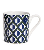 Harrods ceramic geometric logo espresso cup, UK version
