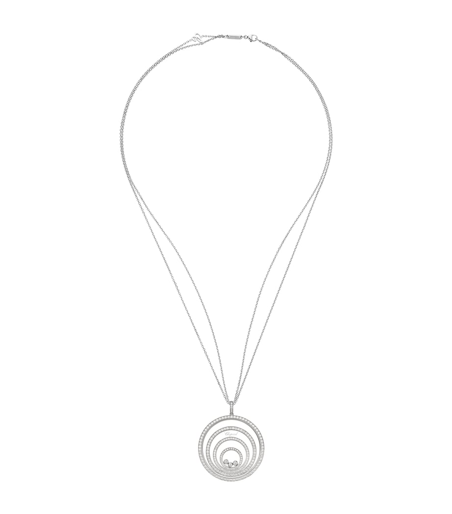 Chopard white gold diamond pendant necklace from Happy Spirit (British brand)