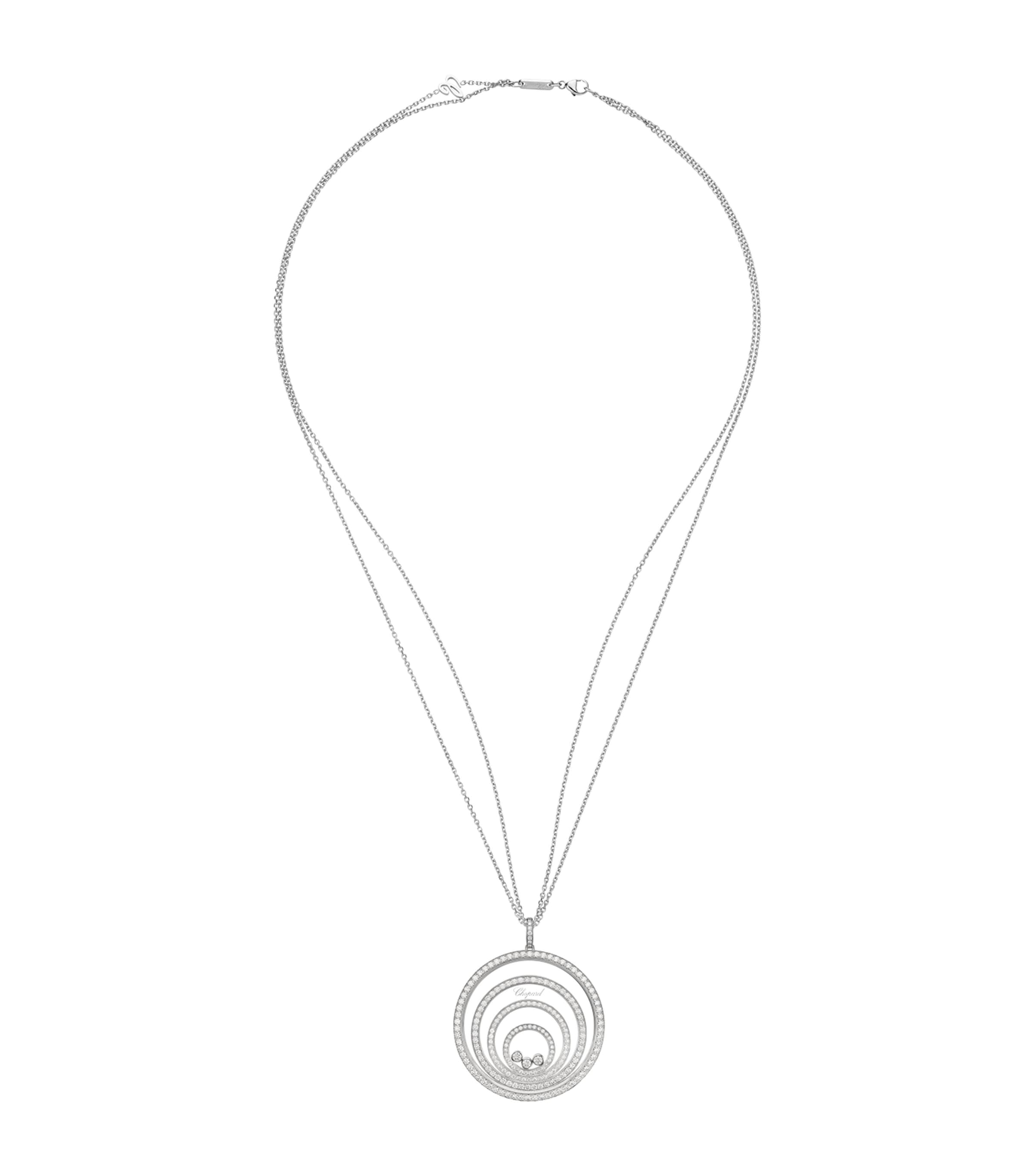 Chopard white gold diamond pendant necklace from Happy Spirit (British brand)