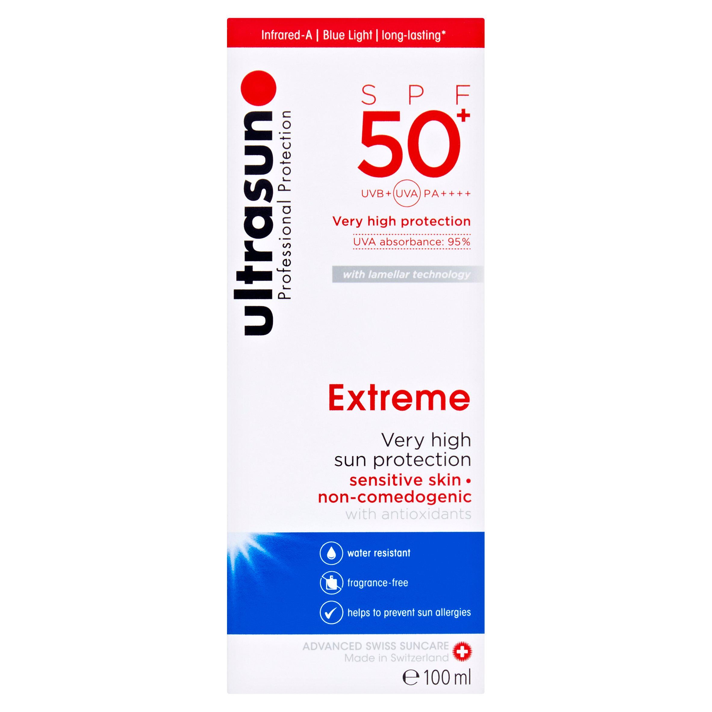 Ultrasun Professional Protection Infrared-A Protection SPF 50+ UVA Extreme 100ml GOODS Sainsburys   