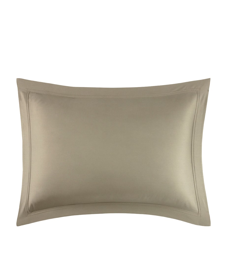 Yves Delorme Triomphe Kaki Oxford pillowcase 50x75cm (British brand)