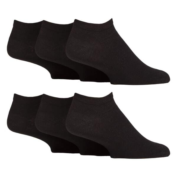 IOMI men's 6 pack trainer ankle socks (British brand)