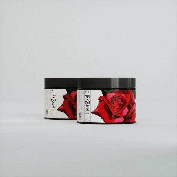 The Ink Balm Soy Candle -  Rose Design 60g