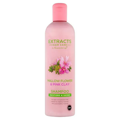 Superdrug Superdrug Extracts Mallow Flower and Pink Clay Shampoo- Buy online at McGrocer