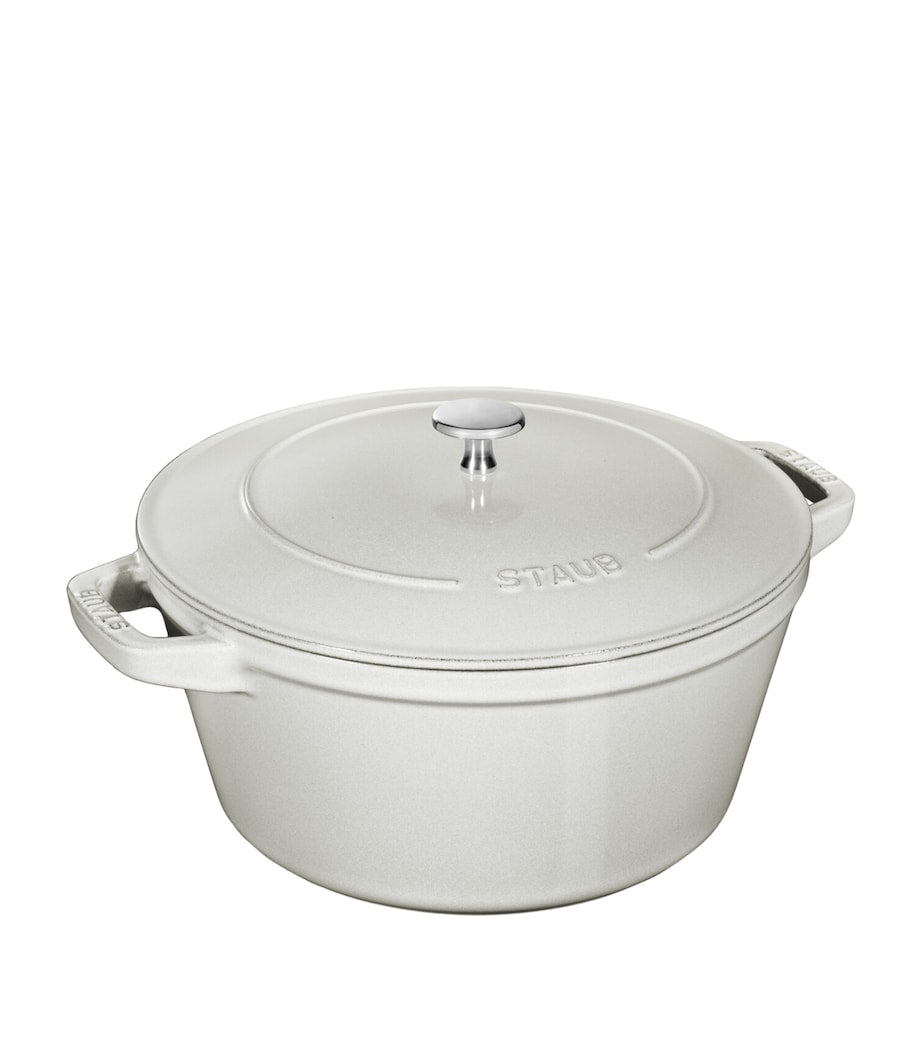 Staub 3-piece round stackable cocotte set 24cm - British product