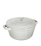 Staub 3-piece round stackable cocotte set 24cm - British product