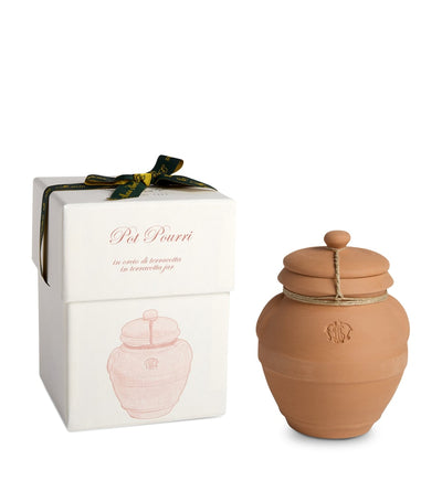 Harrods Tradisjonell Pot Pourri i Terrakottakrukke med Botanisk Blanding, 70g- Kjøp online hos McGrocer