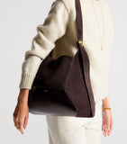 Jimmy Choo suede diamond shoulder bag (British brand)