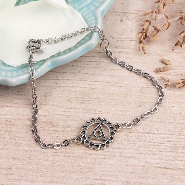 Myga spiritual jewellery throat chakra adjustable bracelet (British brand)