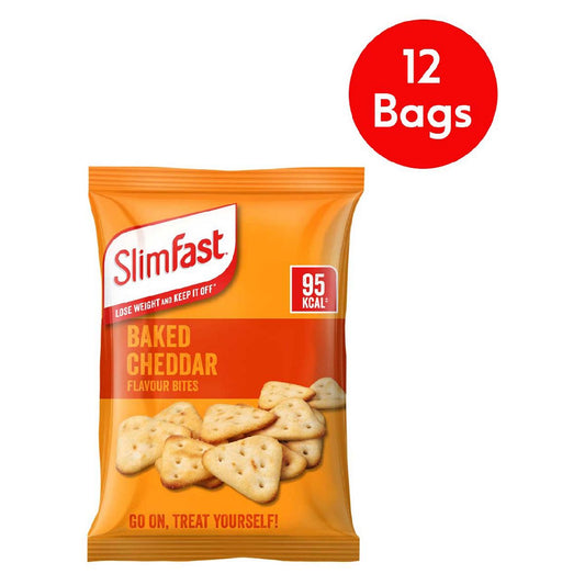 SlimFast Baked Cheddar Flavour Bites bundle - 12 pack GOODS Boots   