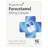 Superdrug Paracetamol Capsules 500mg X 16 GOODS Superdrug   