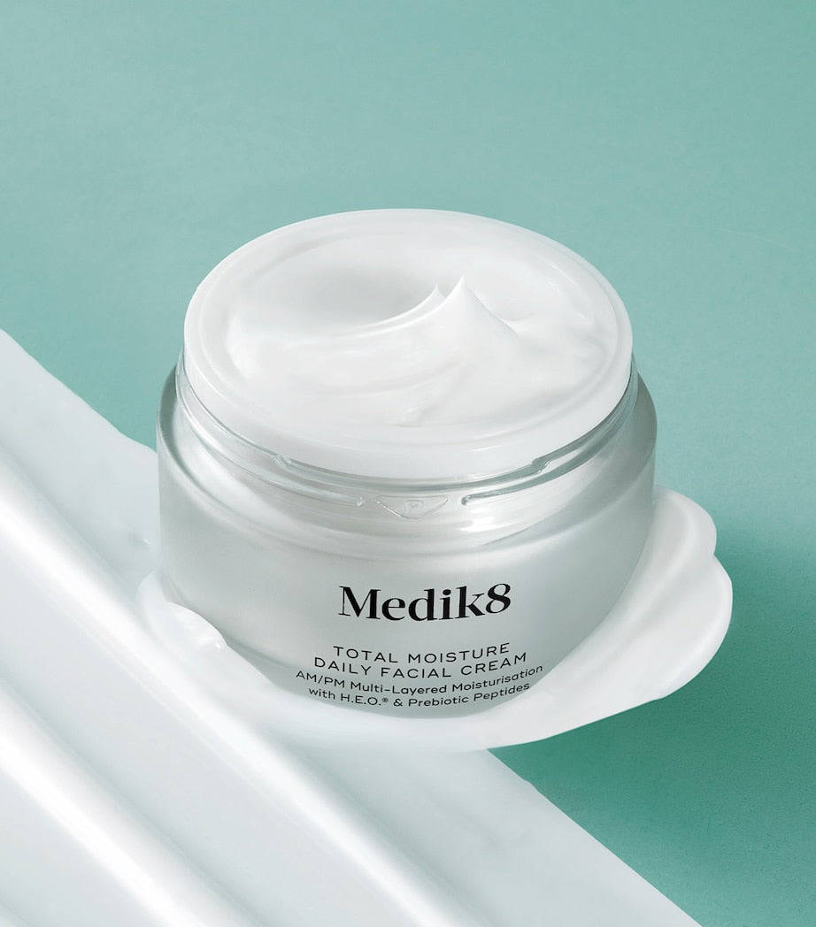 Medik8 Total Moisture Daily Facial Cream 50ml, imported from the UK