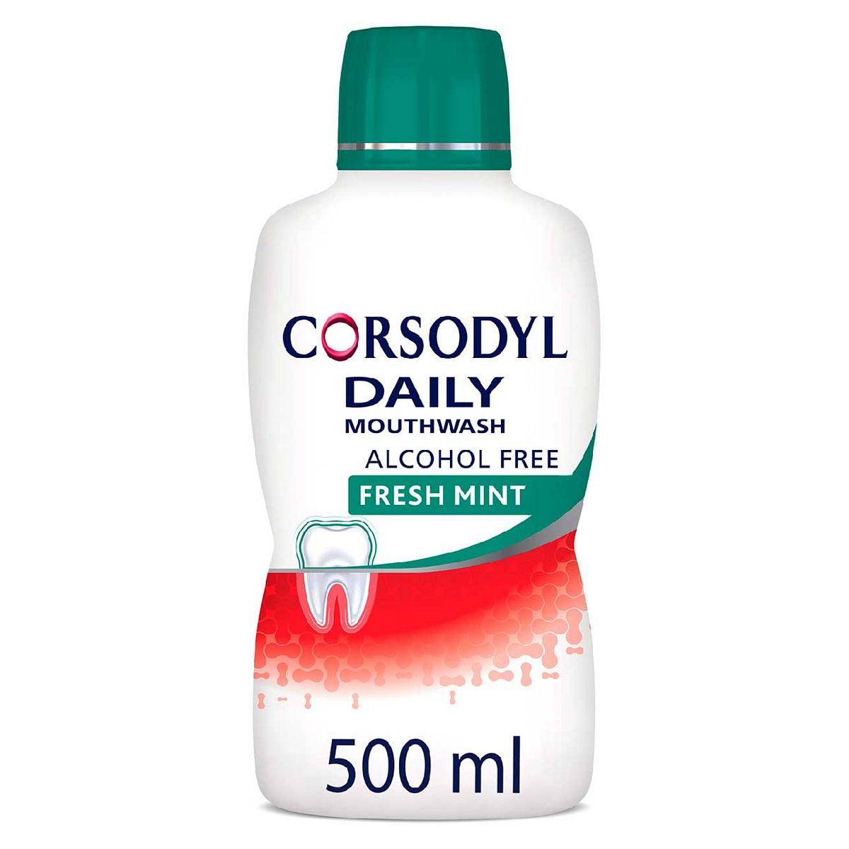 Corsodyl Daily Gum Care Mouthwash Alcohol Free Fresh Mint 500ml GOODS Boots   