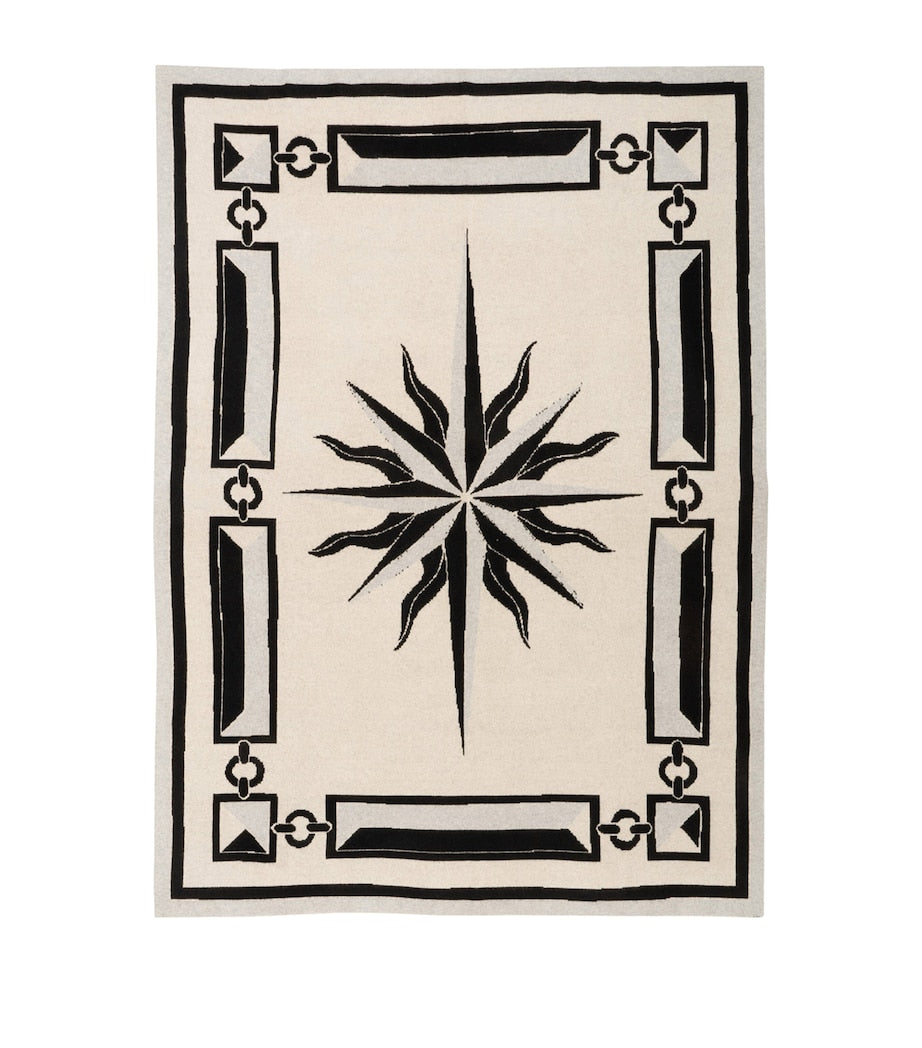 SAVED NY cashmere sunburst throw 130cm x 180cm, imported from the UK