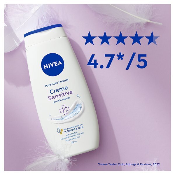 NIVEA Shower Cream Gel, Rich Moisture Sensitive, 250ml GOODS Boots   