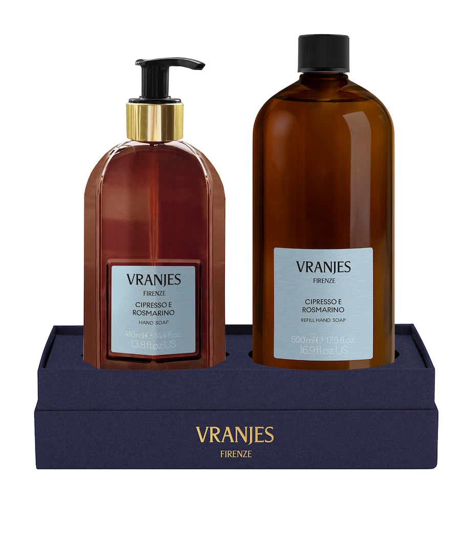 Dr Vranjes Firenze Cypress Rosemary hand soap gift set (British brand)