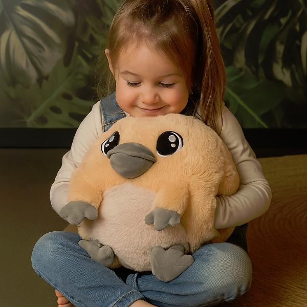 Noxxiez Plathypus plush hand warmer cushion 35cm - British product