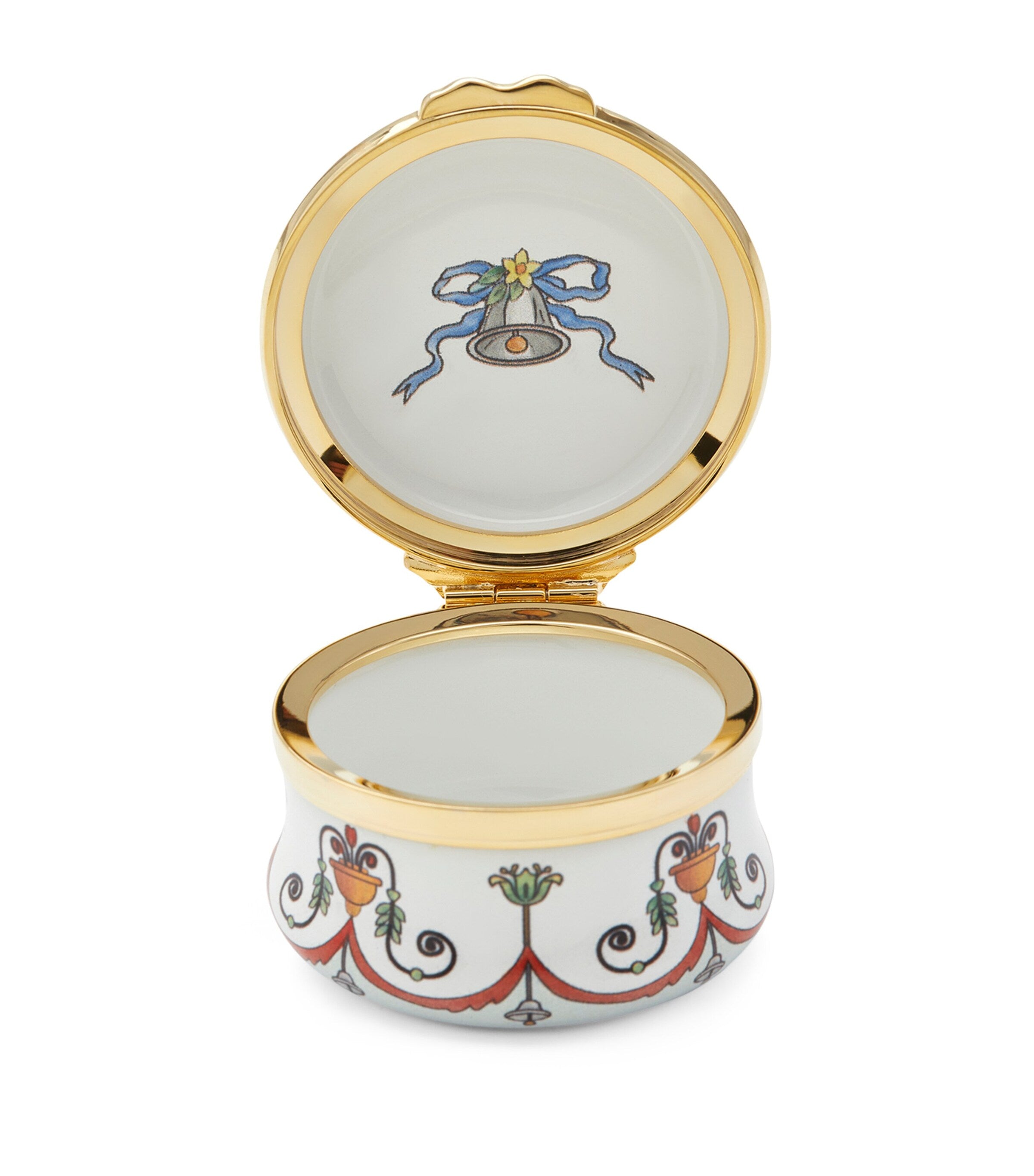 Halcyon Days enamel wedding bells box, UK version