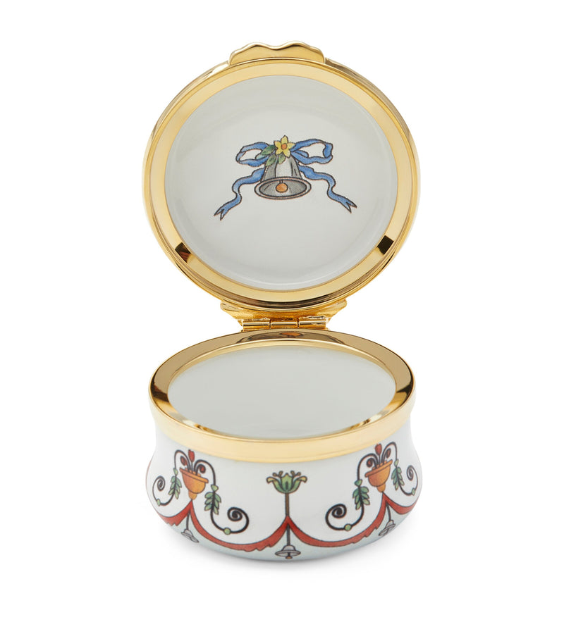 Halcyon Days enamel wedding bells box, UK version