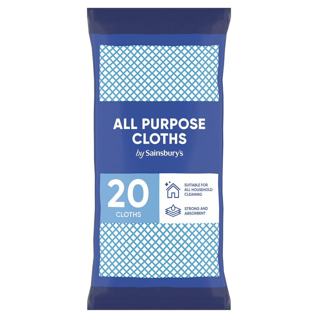 Sainsbury's All Purpose Cloths x20