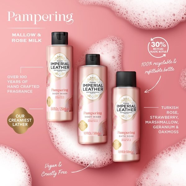 Imperial Leather Pampering Bath Soak Mallow Rose Milk 500ml GOODS Superdrug   