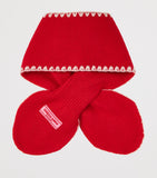 Miki House wool-blend knit bunny scarf, imported from the UK