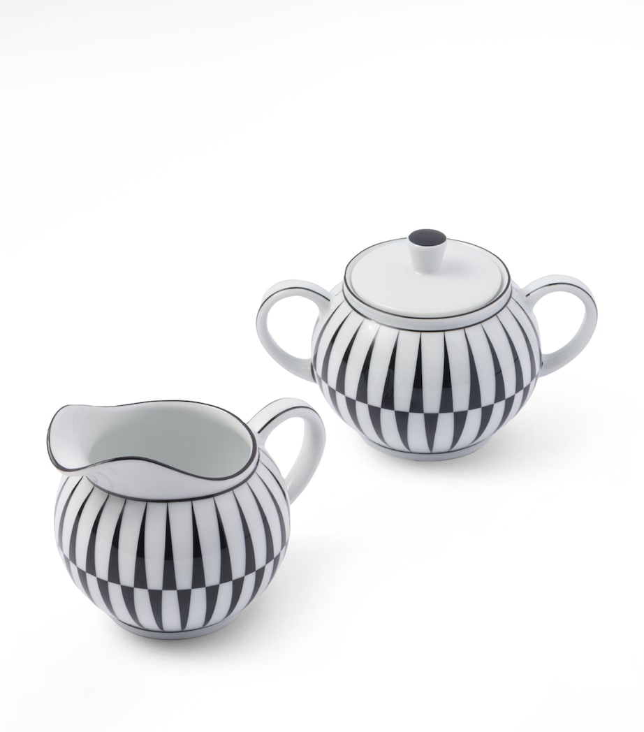 Prada Stripes creamer jug and sugar pot set, imported from the UK
