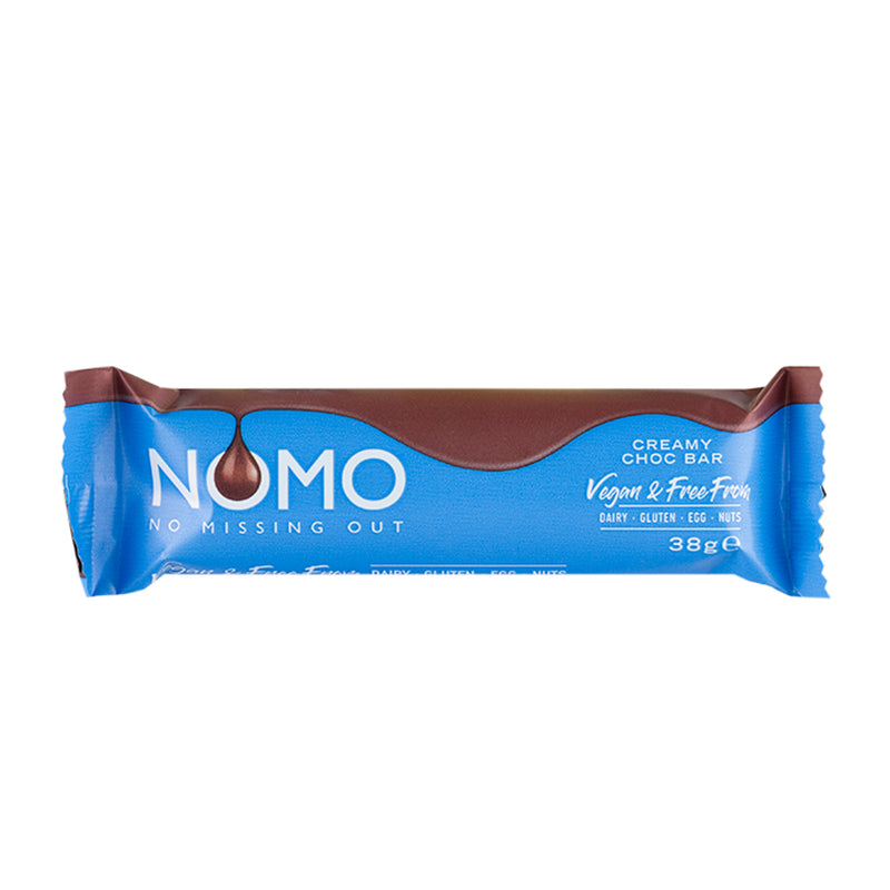 NOMO vegan creamy choc bar 38g (British brand)