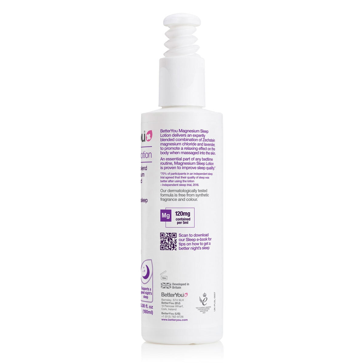 BetterYou Magnesium Sleep Lotion, 3 x 180ml - McGrocer