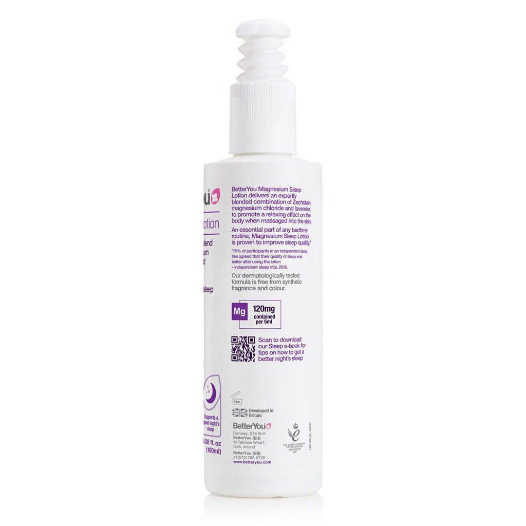 BetterYou Magnesium Sleep Lotion, 3 x 180ml