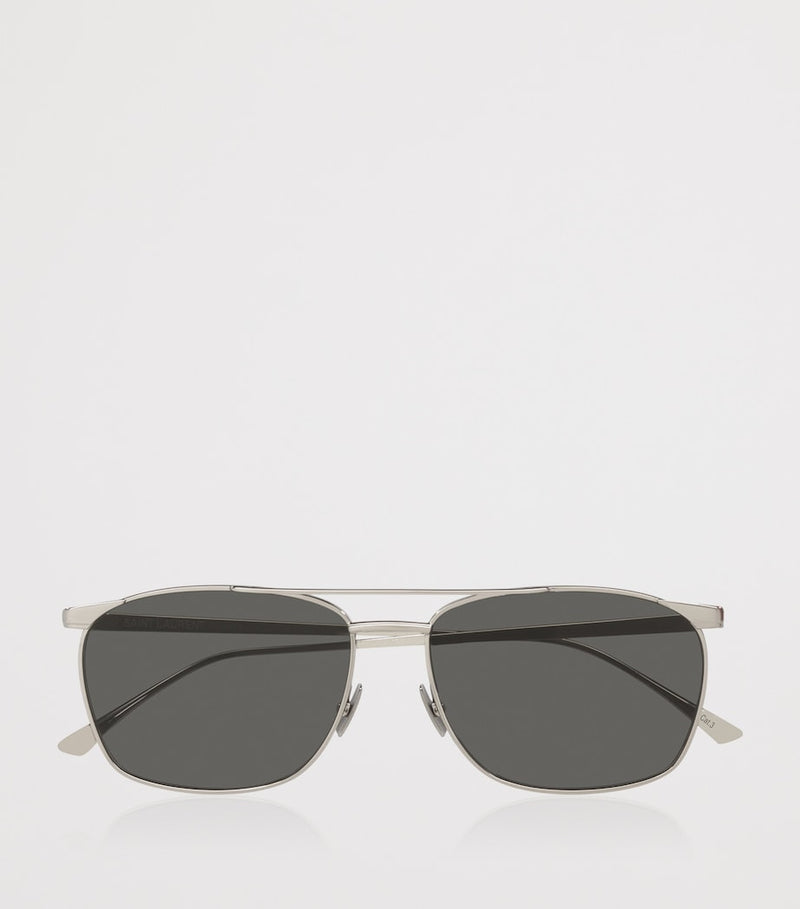 Saint Laurent metal pilot sunglasses, UK version