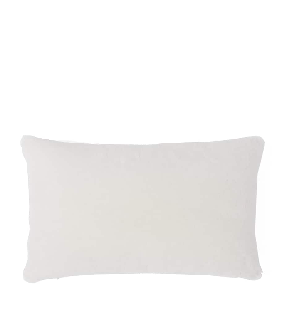 Prada Sheepskin Logo Pillow 50cm x 30cm, imported from the UK