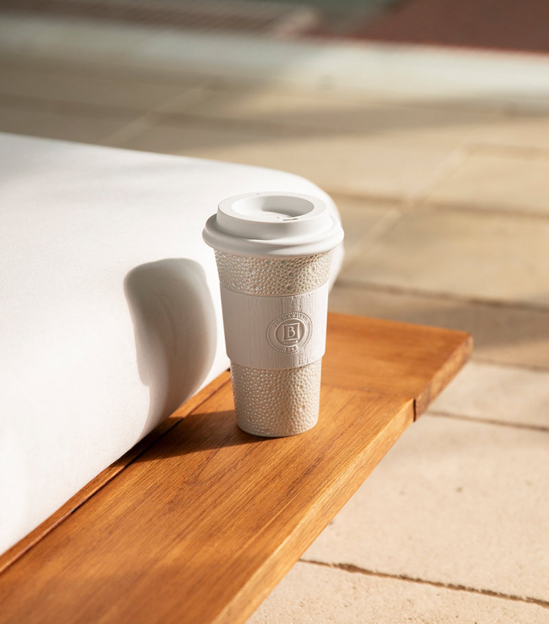 Bernardaud Ecume Nomad travel mug - British product