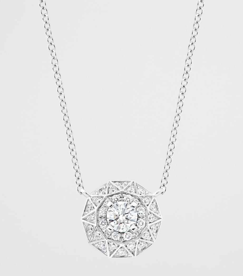 Boucheron white gold diamond Etoile de Paris necklace (British brand)
