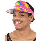 Smiffys transparent visor with rainbow design - British product
