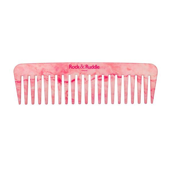 Rock & Ruddle Rose Marble Wide Tooth Comb