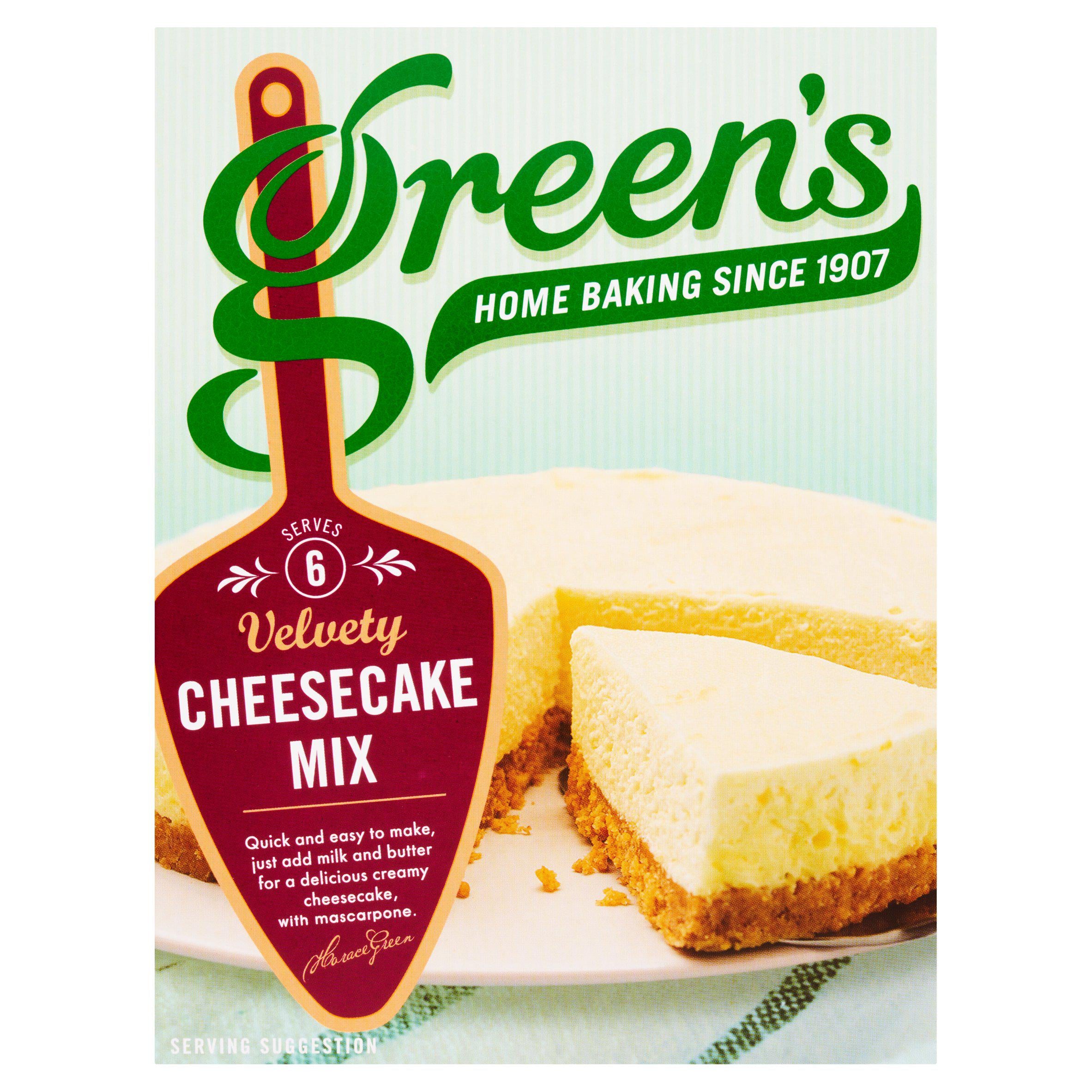 Green's Velvety Cheesecake on a Crunchy Biscuit Base Mix 259g GOODS Sainsburys   