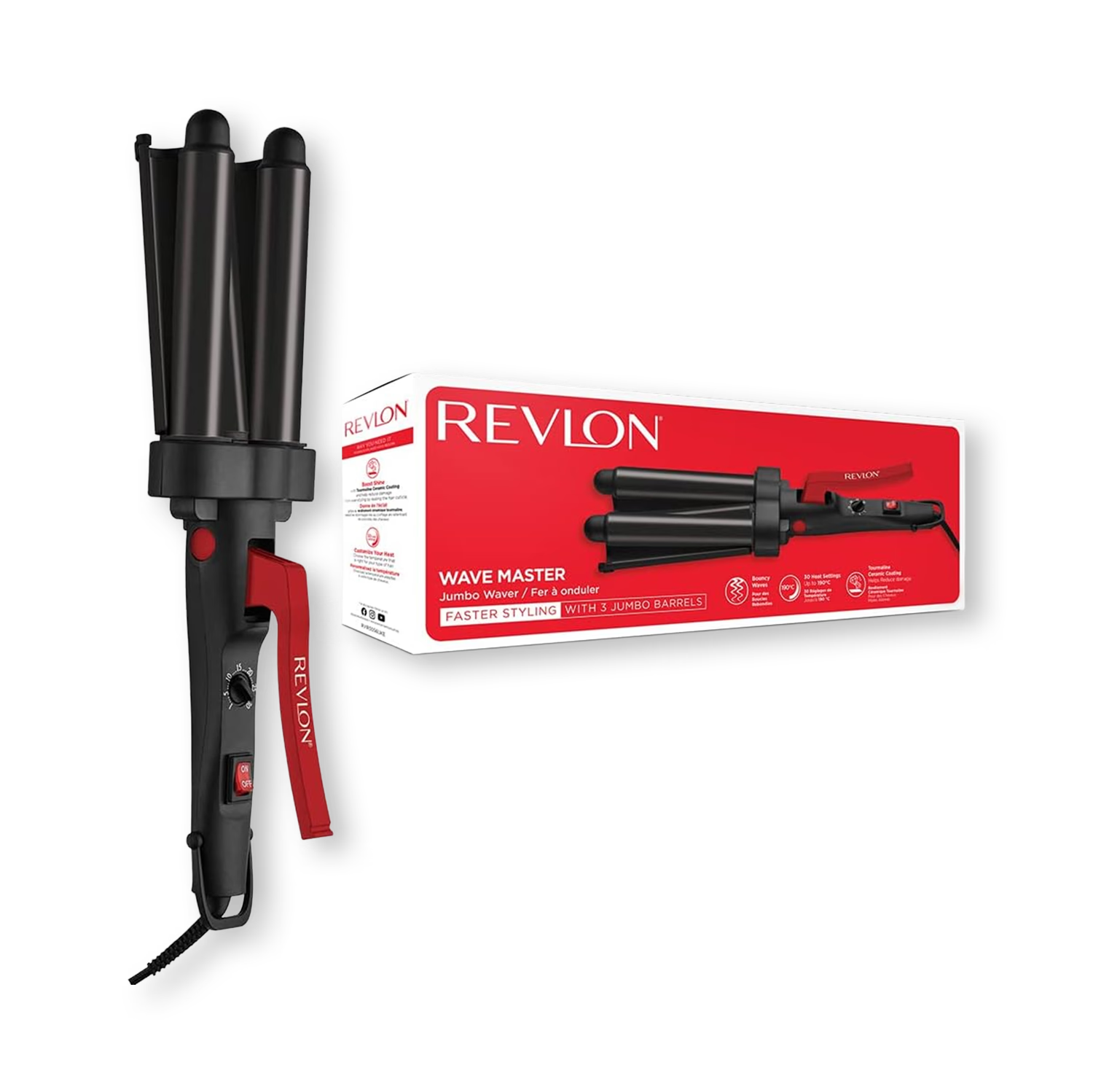 Revlon Wave Master Jumbo Waver black hair styler, UK version